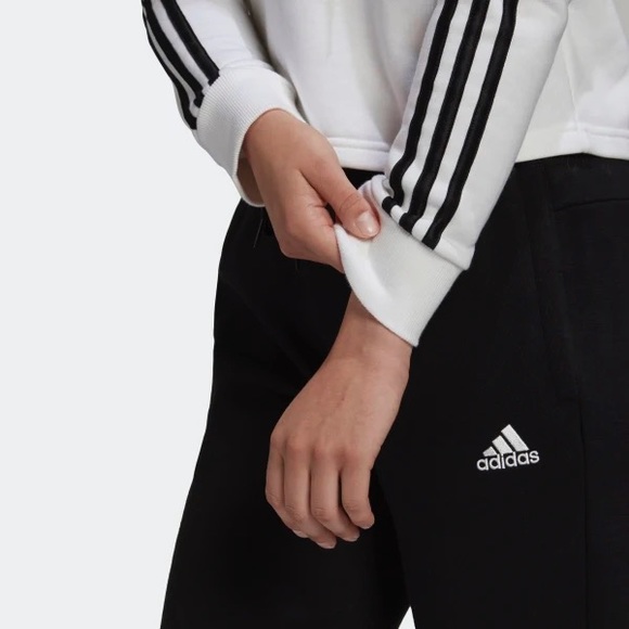 NWT ADIDAS ESSENTIALS 3-STRIPES CROPPED HOODIE - Picture 5 of 15